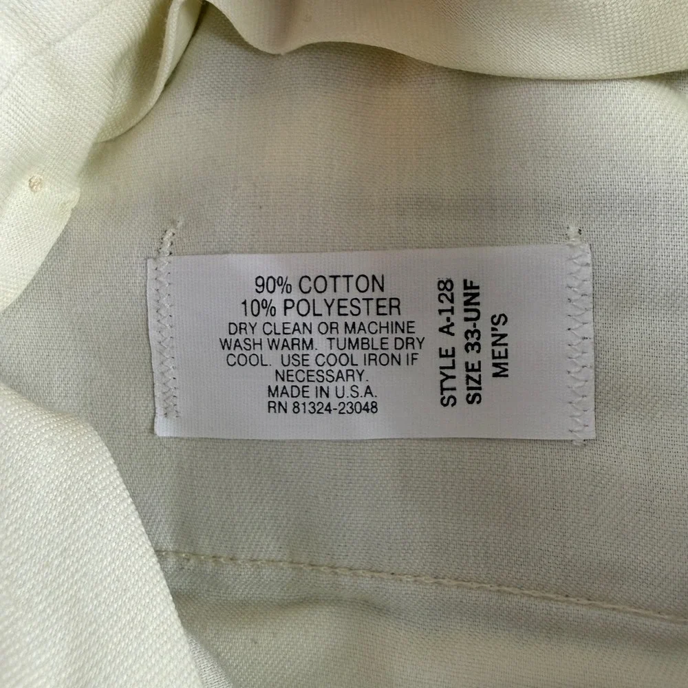 Vintage LL Bean Double Pleated Corduroy Pants Men's 33 (Fits 32x32) Brown Faded